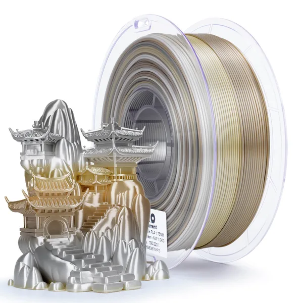 ZIRO ZIRO Fast Gradient Silk PLA Filament, Champagne Sheen