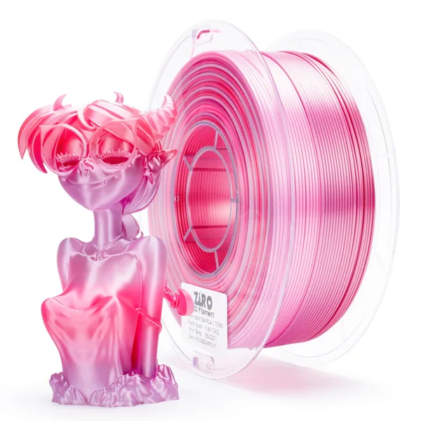 ZIRO ZIRO Fast Gradient Silk PLA Filament, Peach Blush