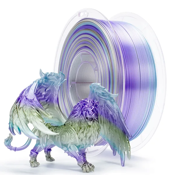 ZIRO ZIRO Fast Gradient Silk PLA Filament, Steel Violet