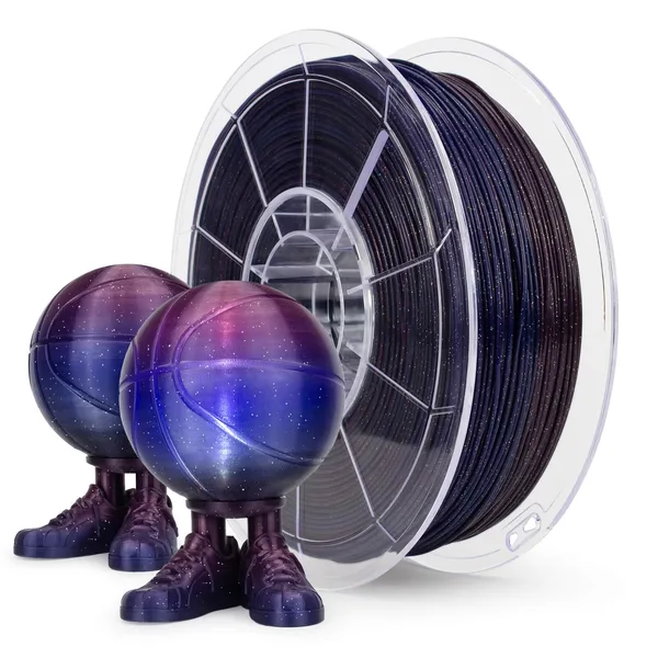 ZIRO ZIRO Fast Gradient Twinkling Translucent PLA Filament, Starry Sky
