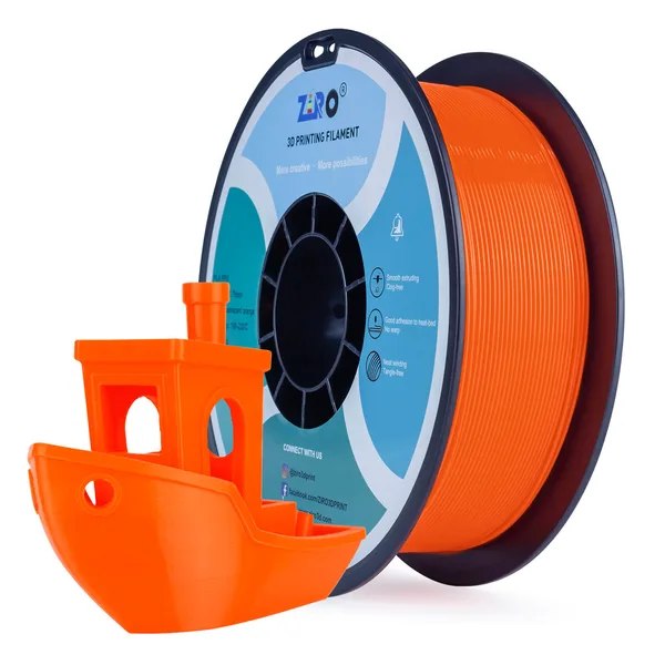 ZIRO ZIRO Fluorescence PLA Filament, Fluo Orange