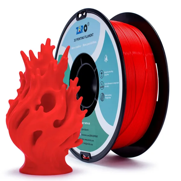 ZIRO ZIRO Fluorescence PLA Filament, Fluo Red