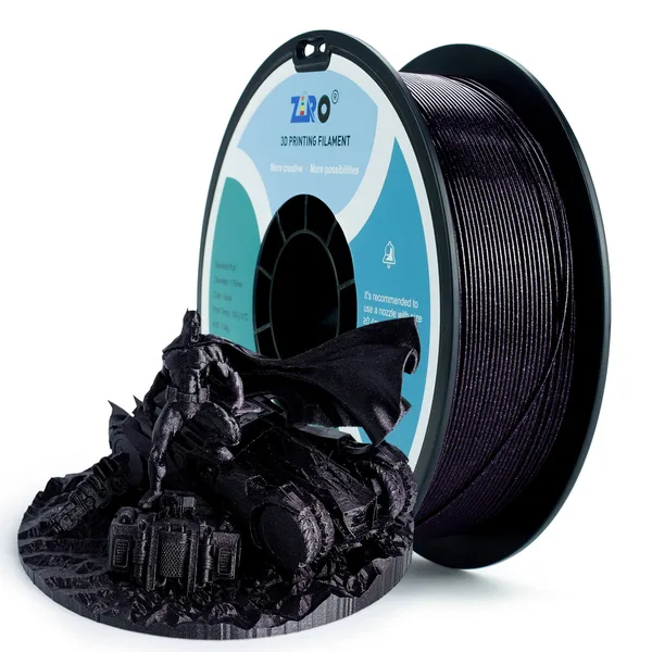 ZIRO ZIRO Glitter Diamond  PLA Filament, Black