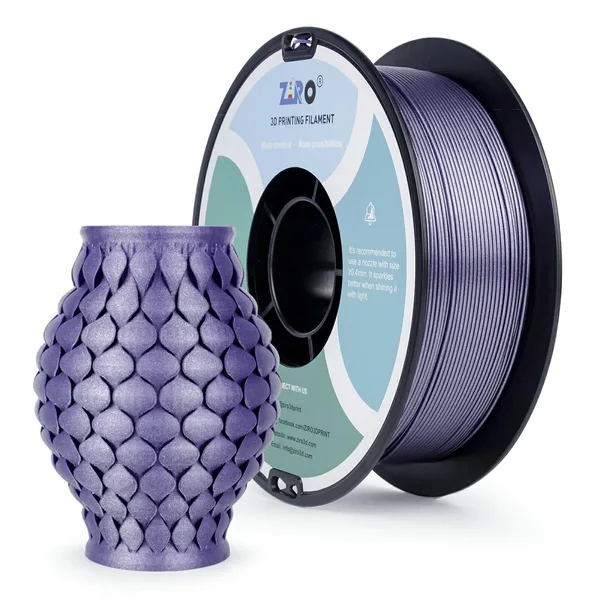ZIRO ZIRO Glitter Diamond  PLA Filament, Lavender