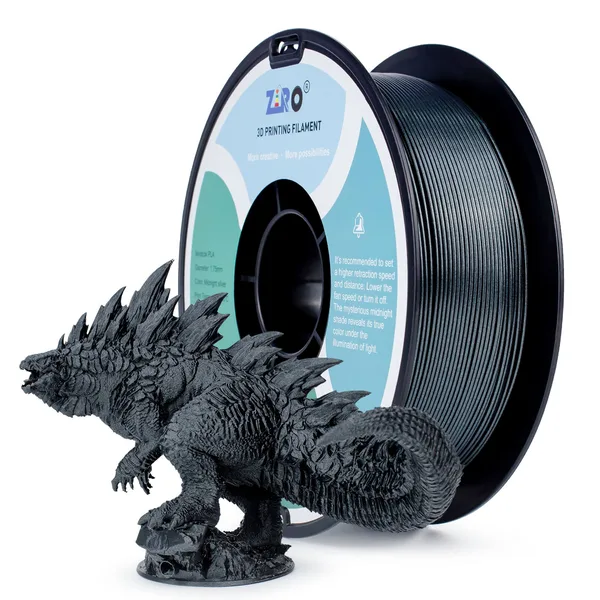 ZIRO ZIRO Glitter Mystical Series PLA Filament, Midnight Silver