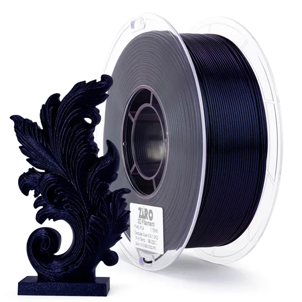 ZIRO ZIRO Glitter Twinkling PLA Firefly Series Filament, Deepsea Blue
