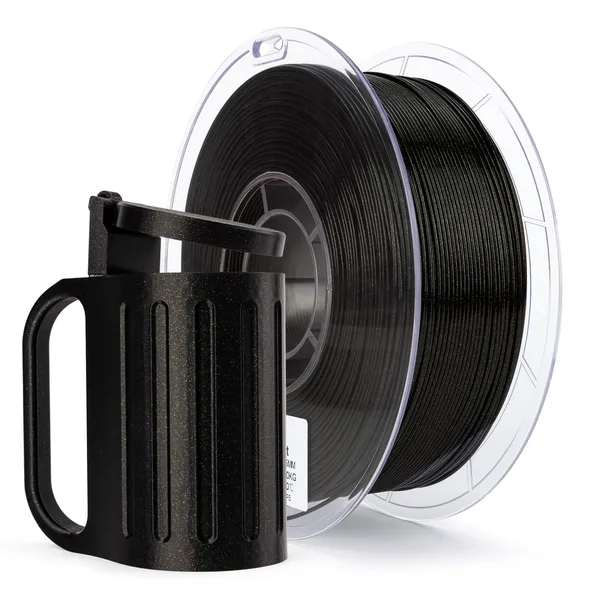 ZIRO ZIRO Glitter Twinkling PLA Firefly Series Filament, Obsidian Gold