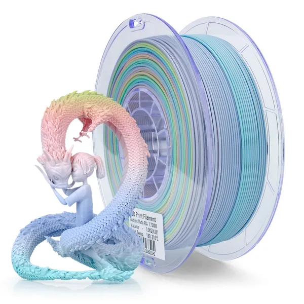 ZIRO ZIRO Gradient Matte PLA Filament, Macaron