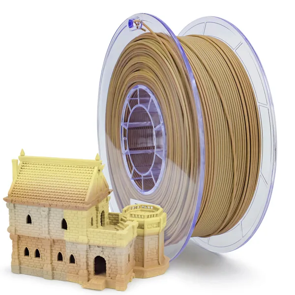 ZIRO ZIRO Gradient Matte PLA Filament, Wood Grain