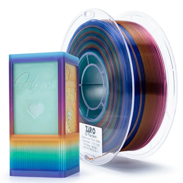 ZIRO ZIRO Gradient Translucent PLA Cristal Series Filament, Crystal Prism
