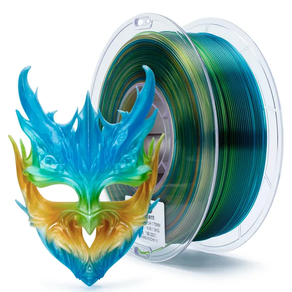ZIRO ZIRO Gradient Translucent PLA Cristal Series Filament, Crystal Wave
