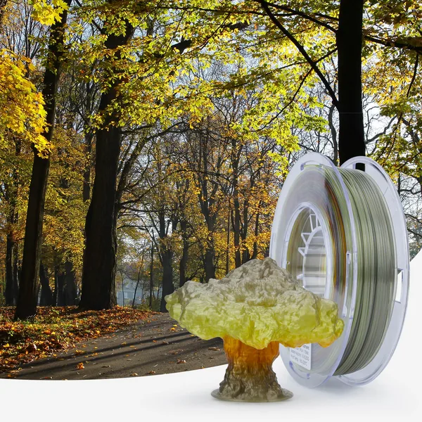ZIRO ZIRO Gradient Translucent PLA Season Series Filament, Autumn