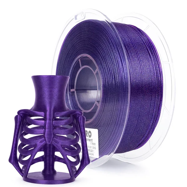 ZIRO ZIRO Iridescent Series PLA Twinkle Effect Filament 1kg/2.2lb Spool , Electric Purple