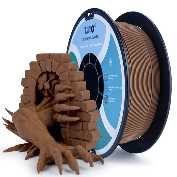 ZIRO ZIRO Matte PLA Filament, Chocolate