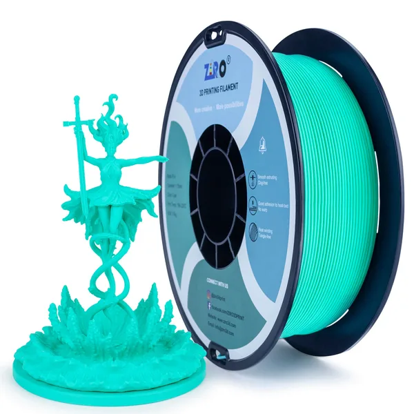ZIRO ZIRO Matte PLA Filament, Cyan