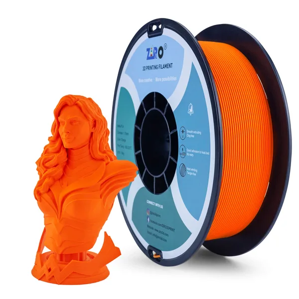 ZIRO ZIRO Matte PLA Filament, Orange