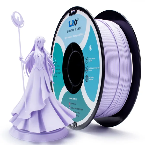 ZIRO ZIRO Matte PLA Filament, Pastel Purple