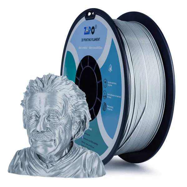 ZIRO ZIRO Metal PLA Filament, Silver