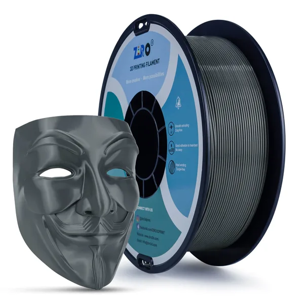 ZIRO ZIRO PLA PRO Basic Color Series Filament, Dark Gray