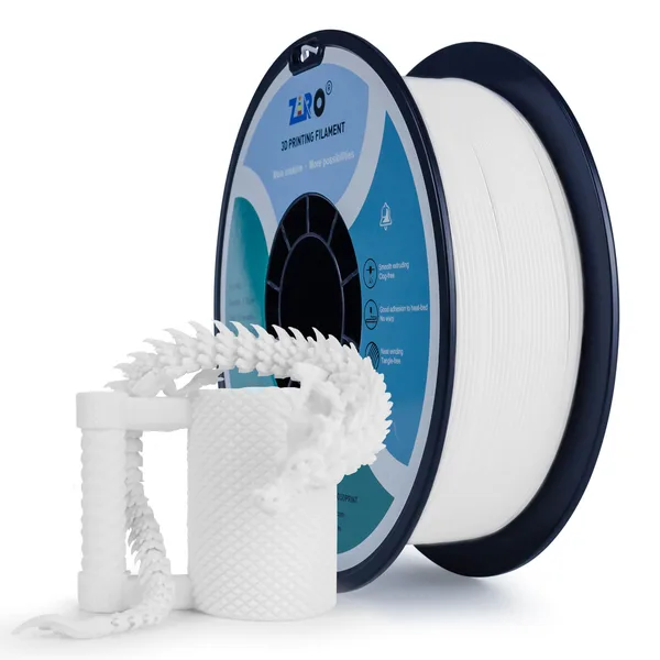 ZIRO ZIRO PLA PRO Basic Color Series Filament, Snow White