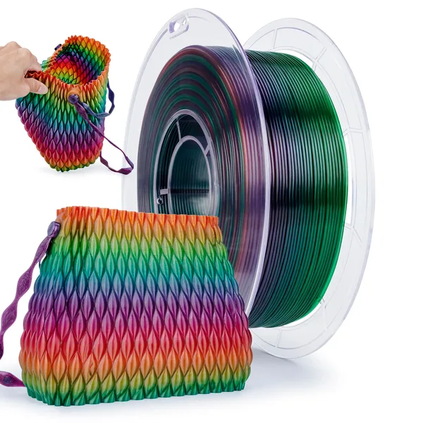ZIRO ZIRO Shore 95A Hardness TPU Filament, Flex Rainbow