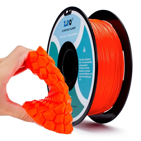 ZIRO ZIRO Shore 95A Hardness TPU Filament, Orange