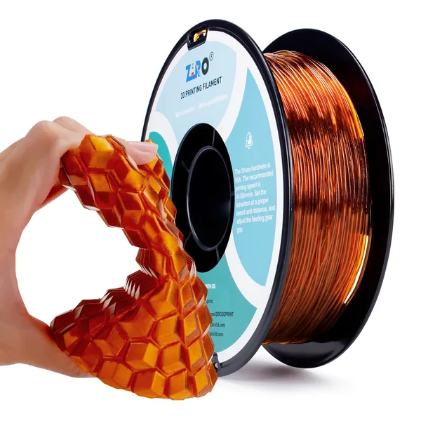 ZIRO ZIRO Shore 95A Hardness TPU Filament, Translucent Caramel