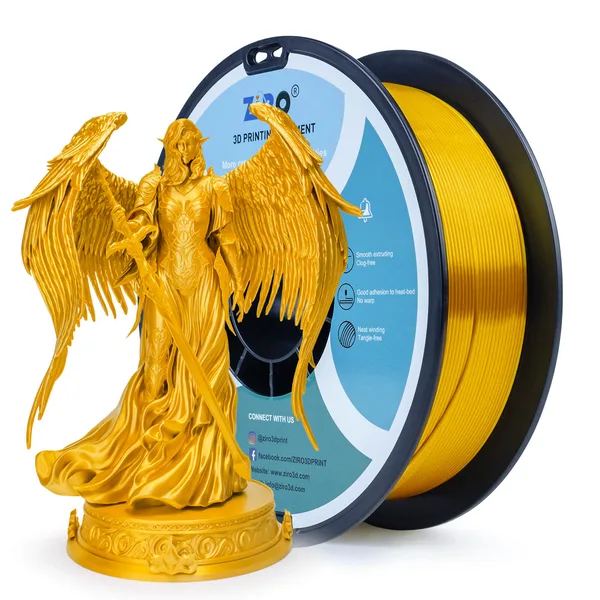 ZIRO ZIRO Silk PLA Filament, Gold