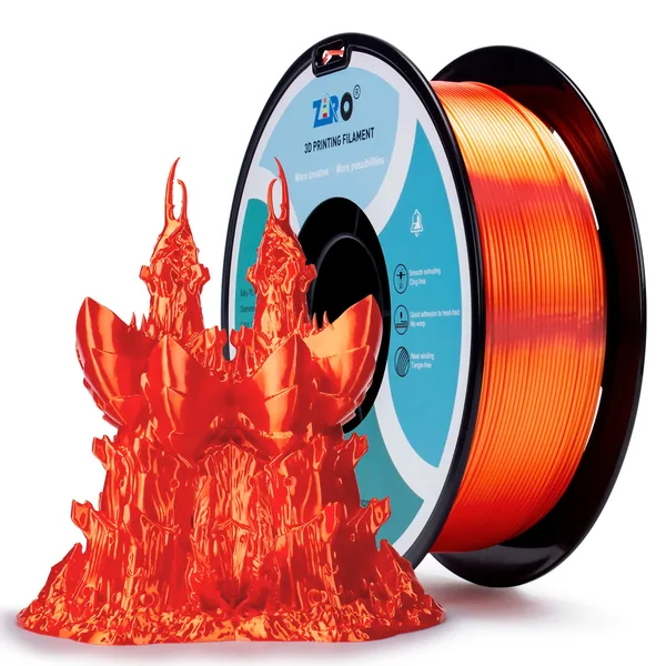 ZIRO ZIRO Silk PLA Filament, Orange