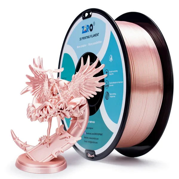 ZIRO ZIRO Silk PLA Filament, Rose Gold
