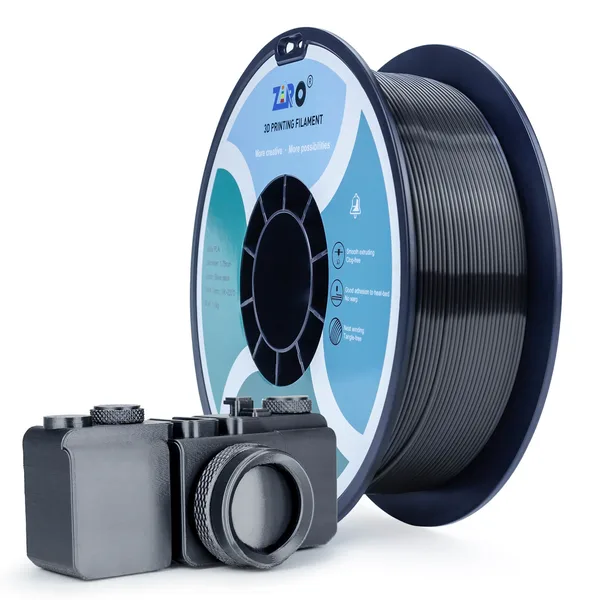 ZIRO ZIRO Silk PLA Filament, Silver Black