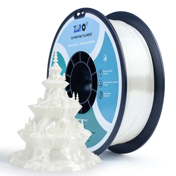 ZIRO ZIRO Silk PLA Filament, White