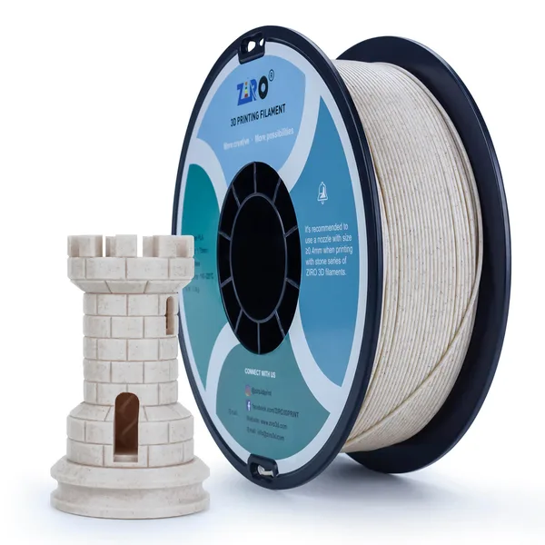 ZIRO ZIRO Stone PLA Filament, Straw