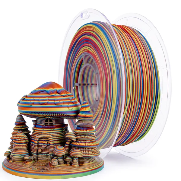 ZIRO ZIRO Stripes Matte PLA Fast Color Change Filament 1kg/2.2lb Spool , Carnival Stripes