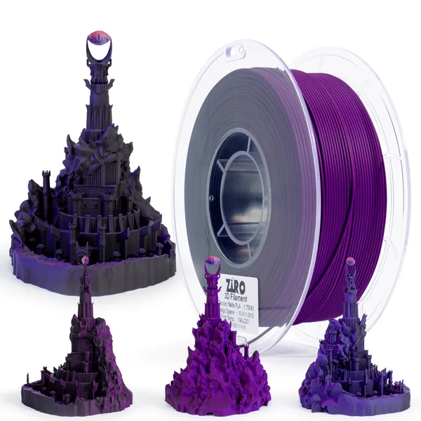 ZIRO ZIRO Tri-color Matte PLA Filament, Indigo Space