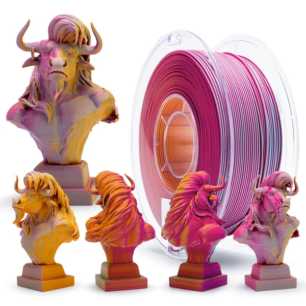 ZIRO ZIRO Tri-color Matte PLA Filament, Maple Forest