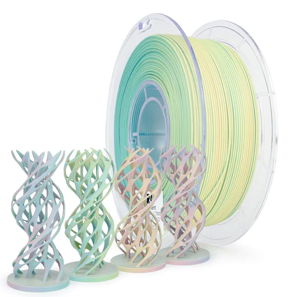 ZIRO ZIRO Tri-color Matte PLA Filament, Mist