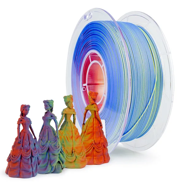 ZIRO ZIRO Tri-color Matte PLA Filament, Neon