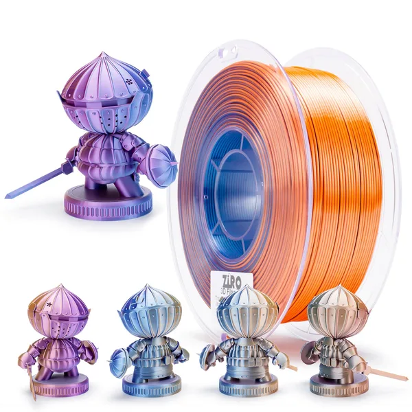 ZIRO ZIRO Tri-color Silk PLA Filament, Moonlit Lake